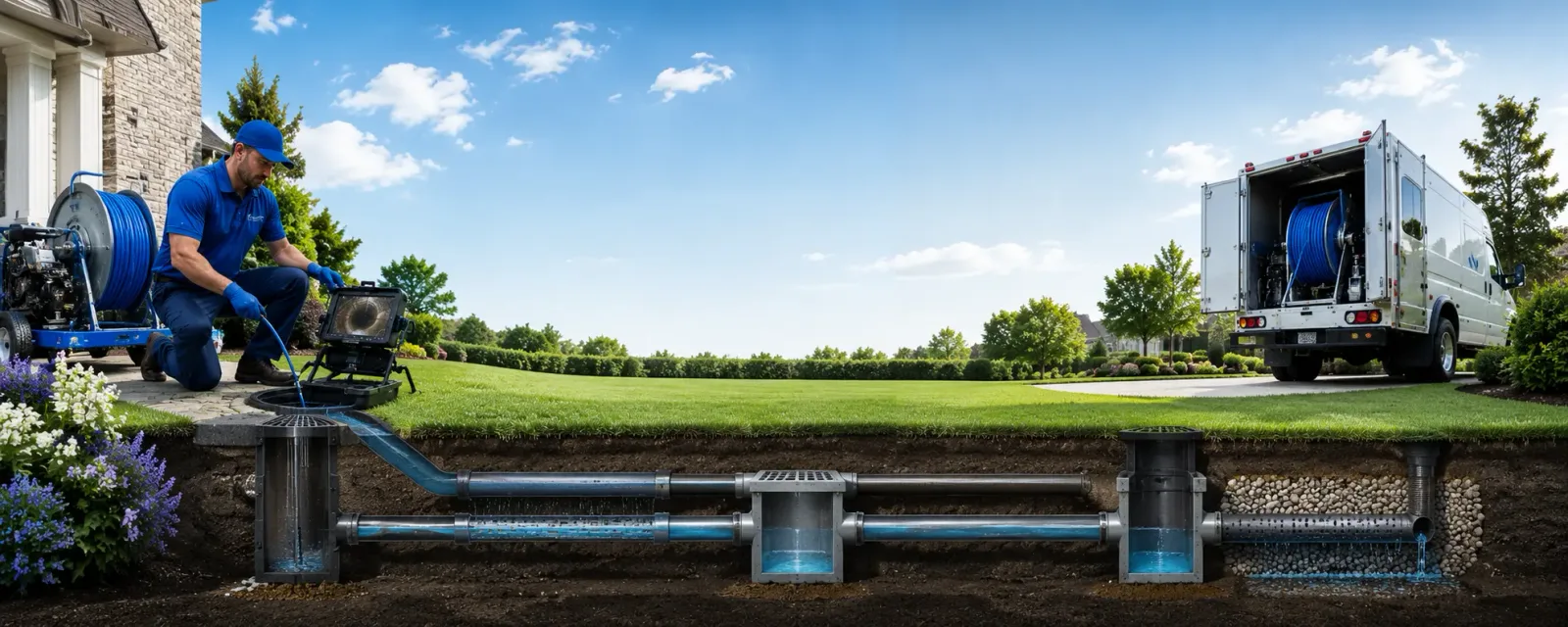 Outdoor drain cleaning information for Sylvester, WV